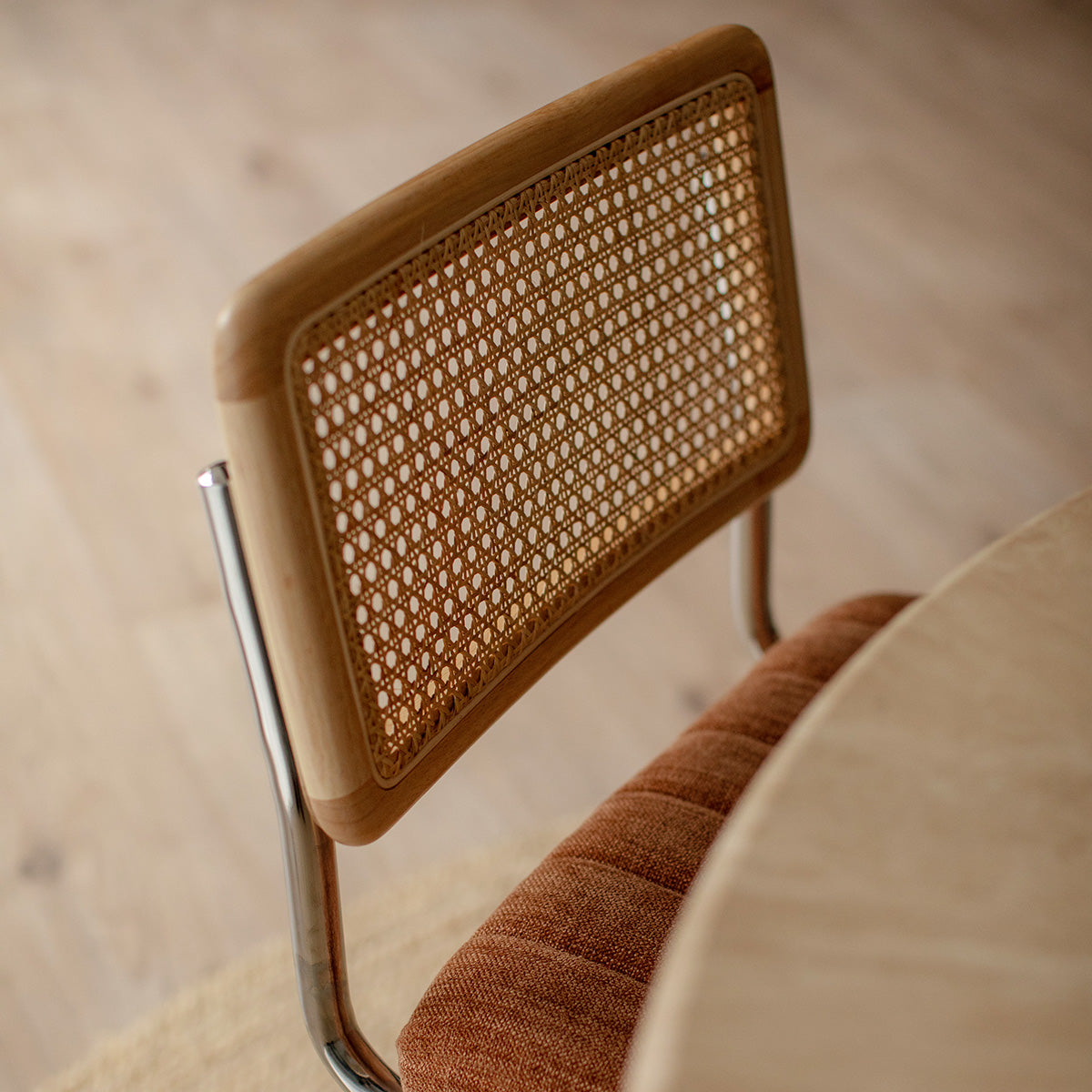 Blake Rattan Fabric Dining Chair