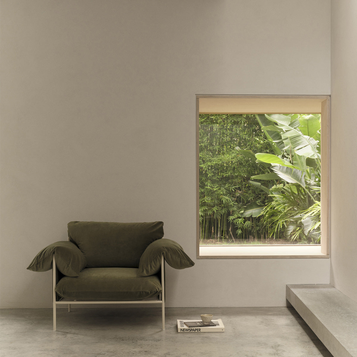 Alva Nougat Frame Armchair