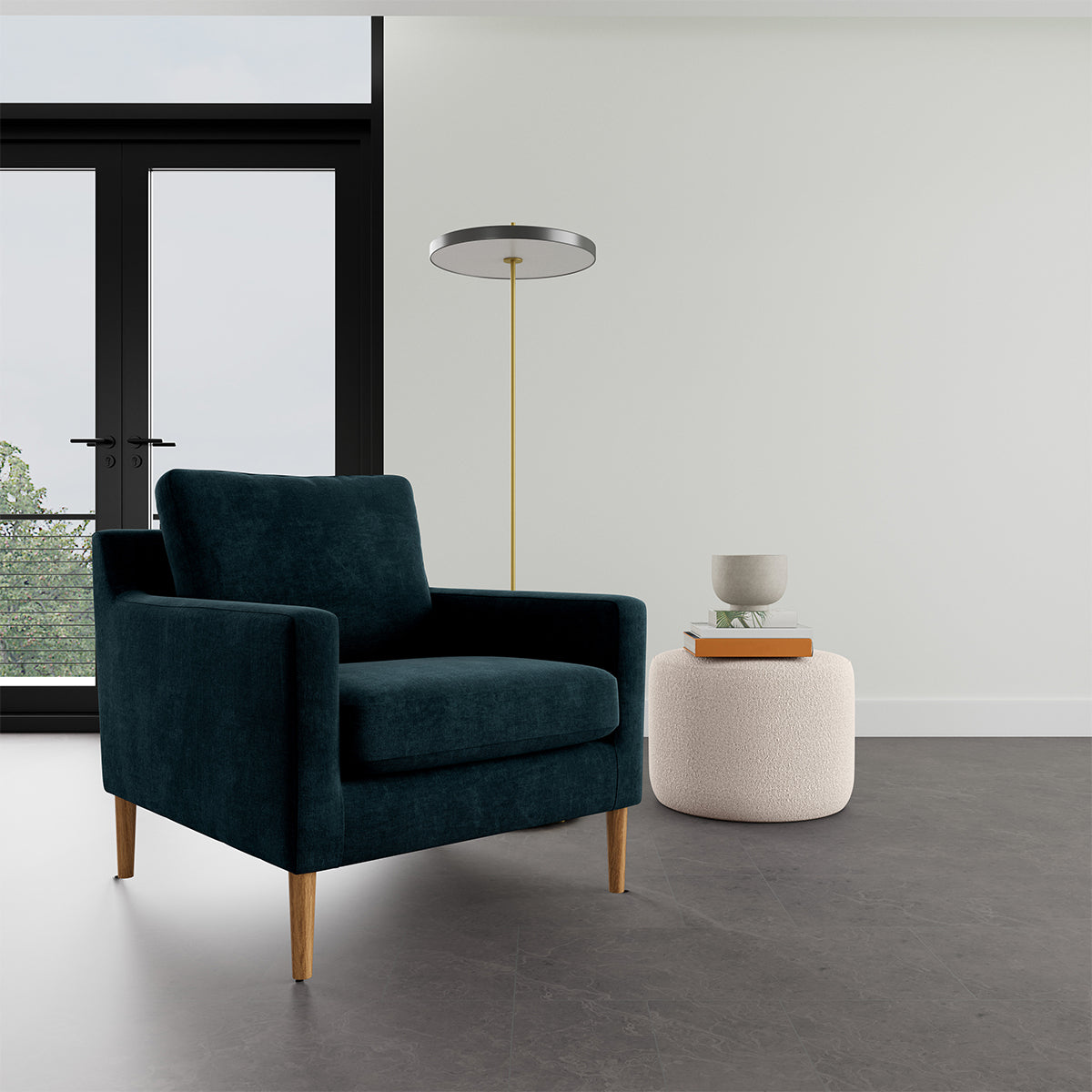 Astha Fabric Armchair