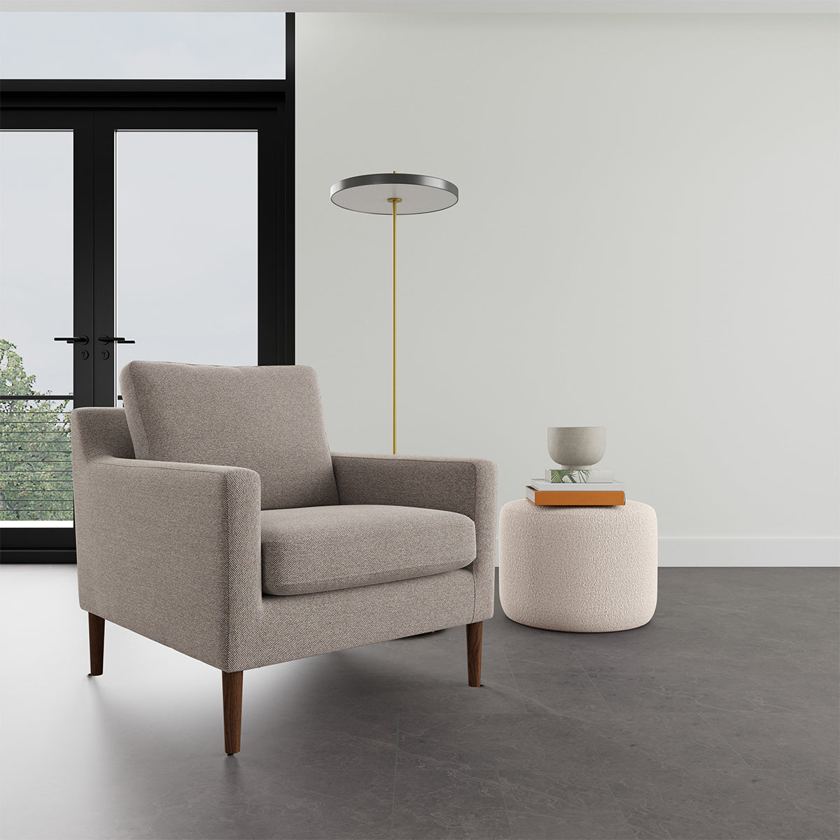 Astha Fabric Armchair