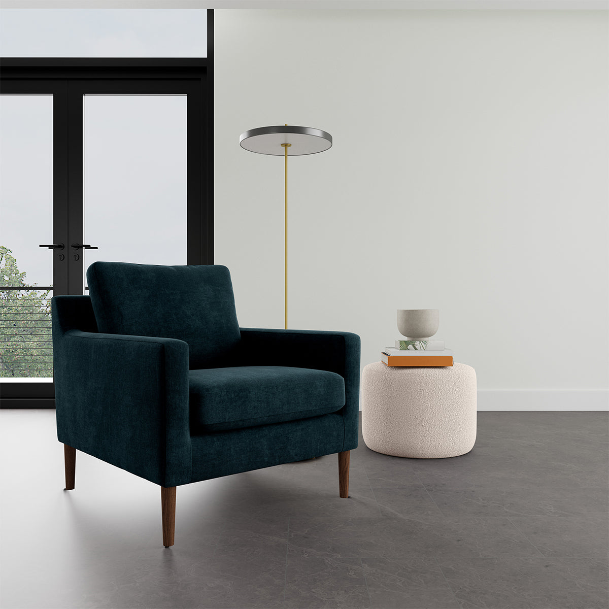 Astha Fabric Armchair