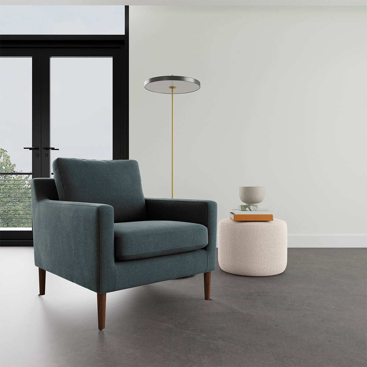 Astha Fabric Armchair