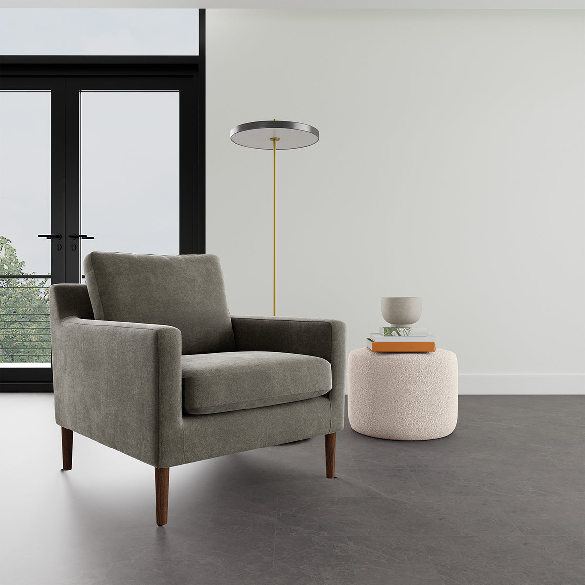Astha Fabric Armchair