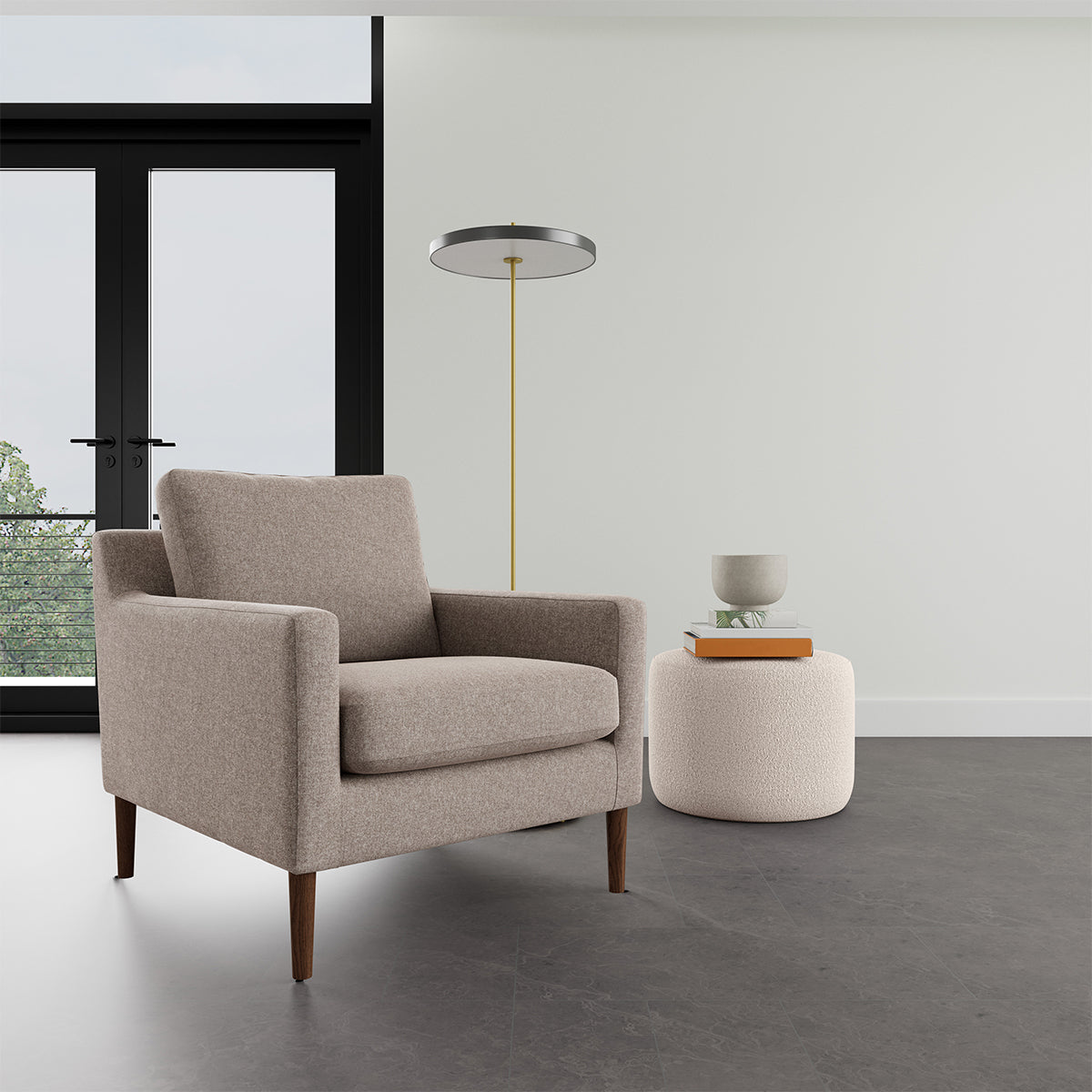 Astha Fabric Armchair