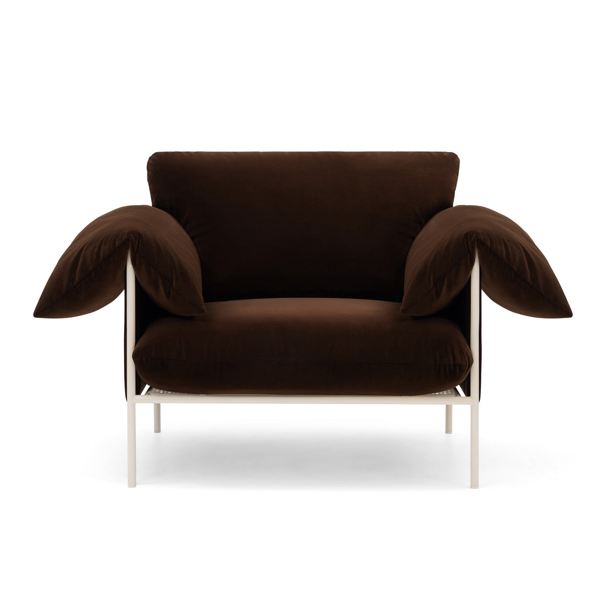 Alva Nougat Frame Armchair
