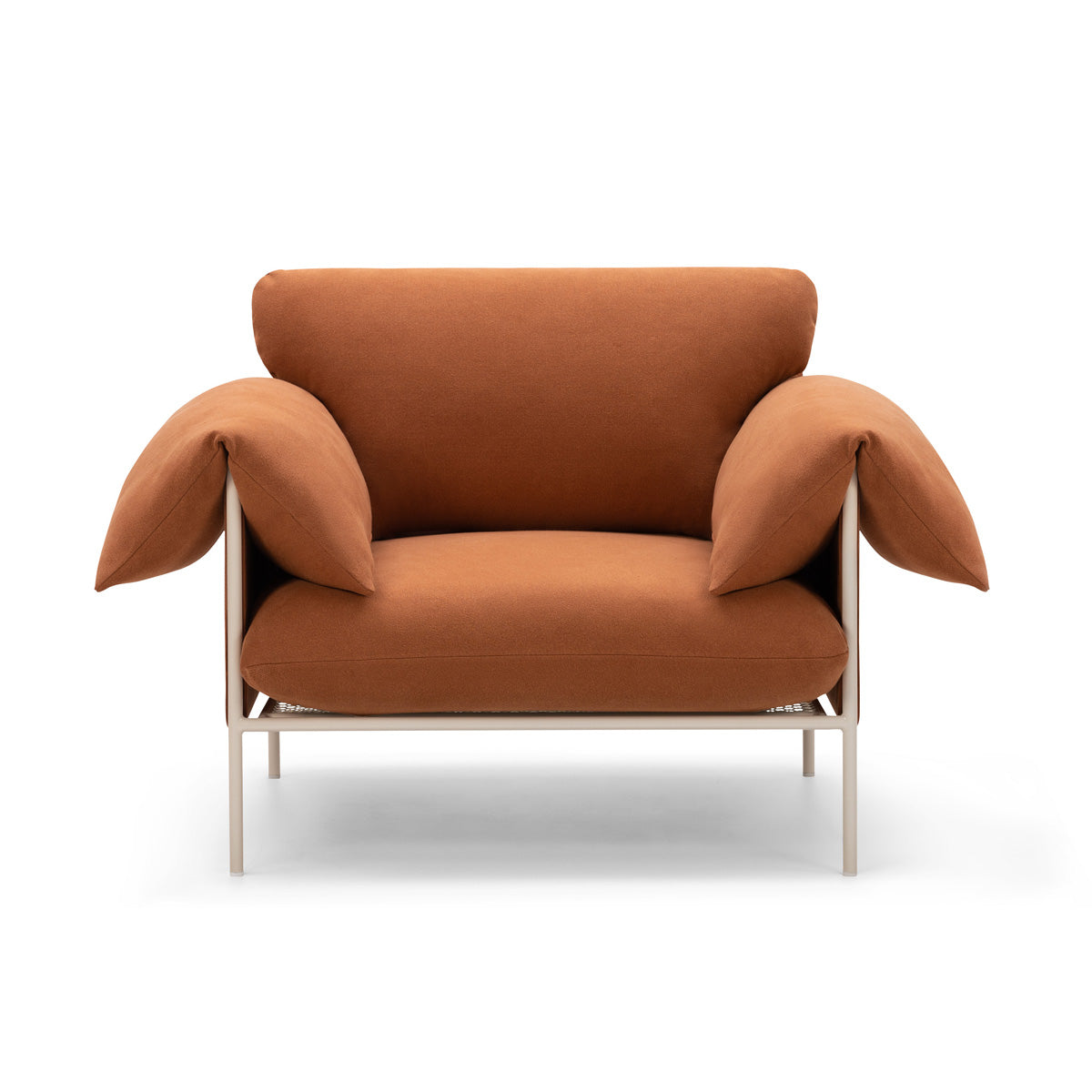 Alva Nougat Frame Armchair