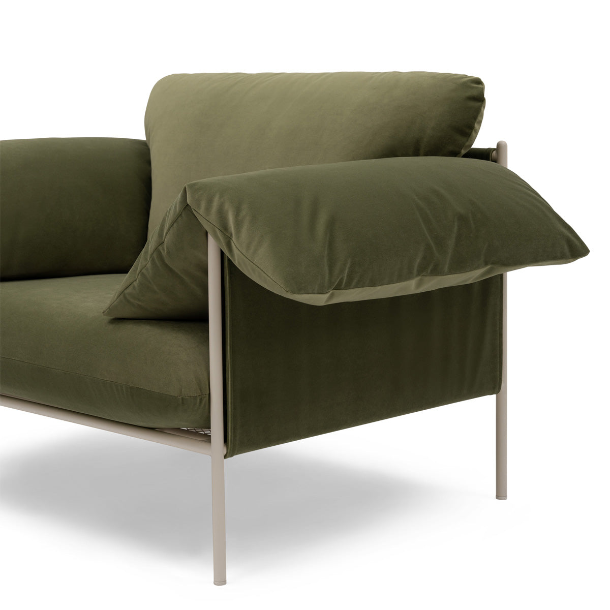 Alva Nougat Frame Armchair