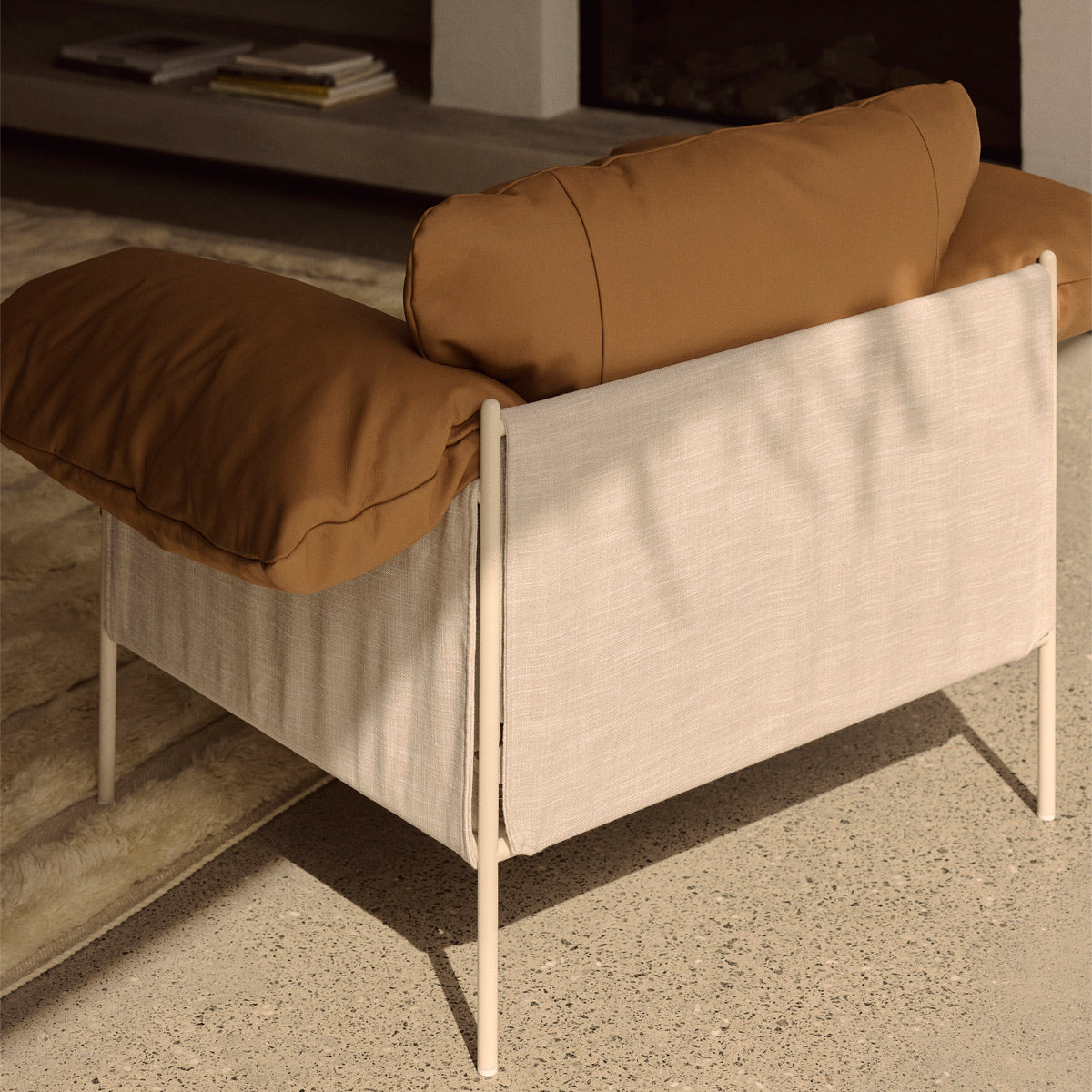 Alva Nougat Frame Armchair