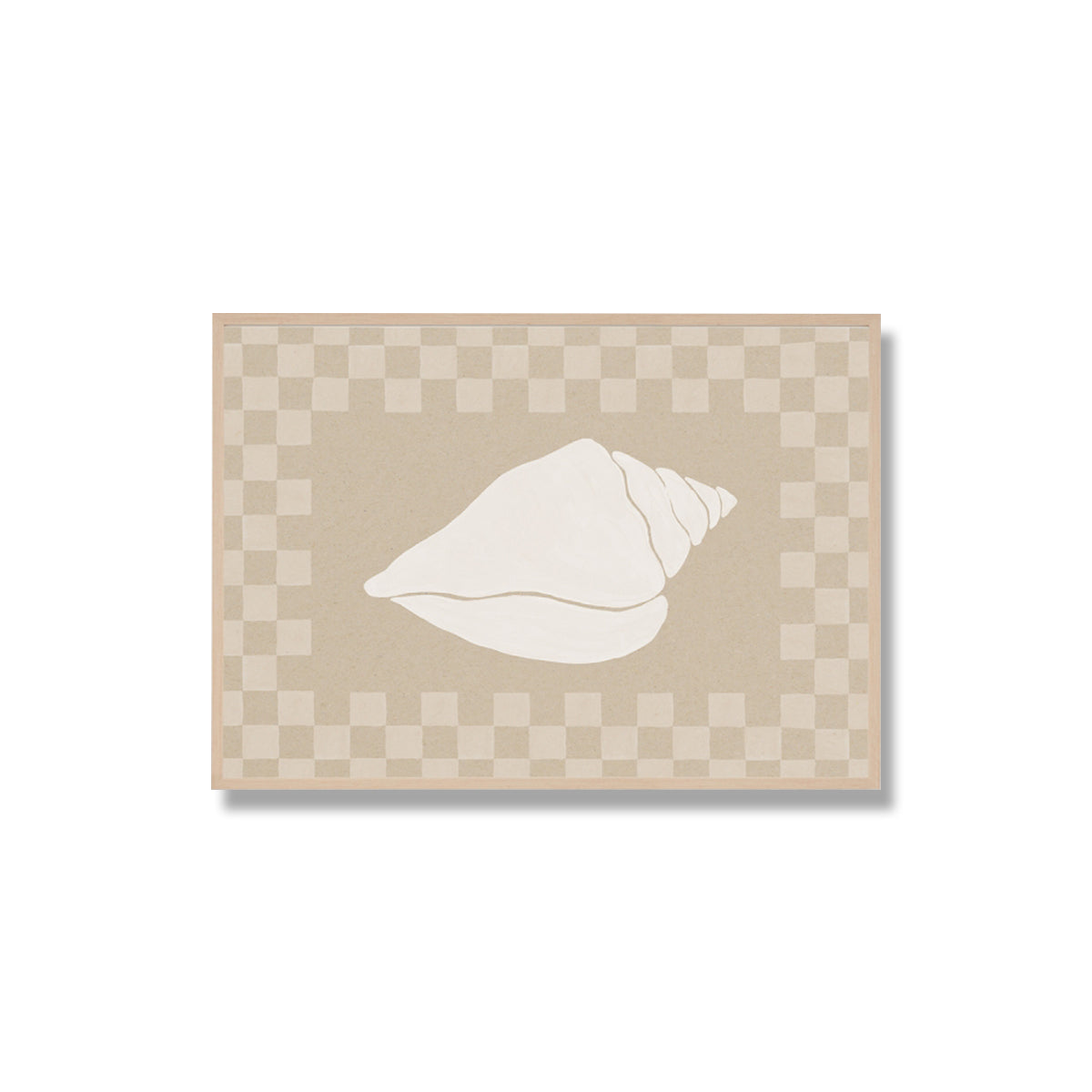 Check Seashell 1 Framed Print