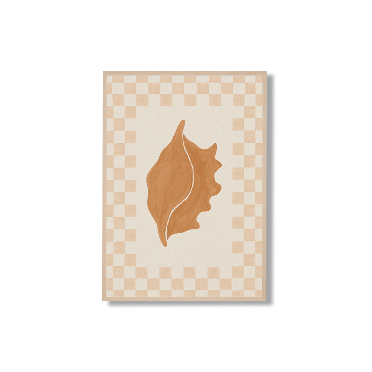 Check Seashell 2 Framed Print
