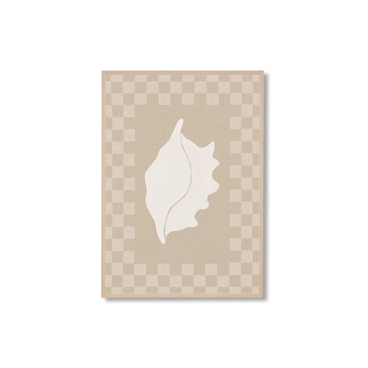 Check Seashell 2 Framed Print
