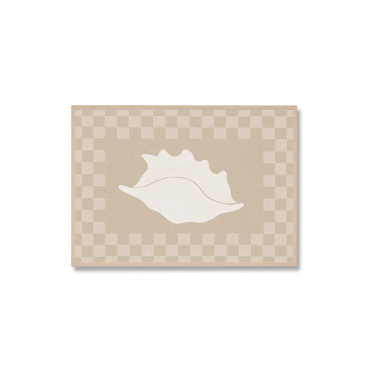 Check Seashell 2 Framed Print