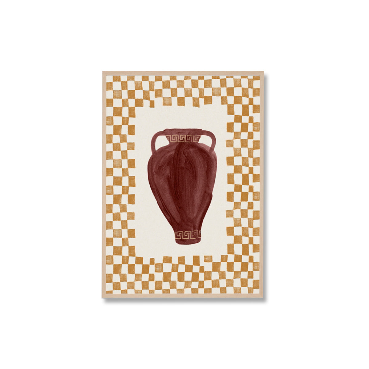 Check Vase 1 Framed Print