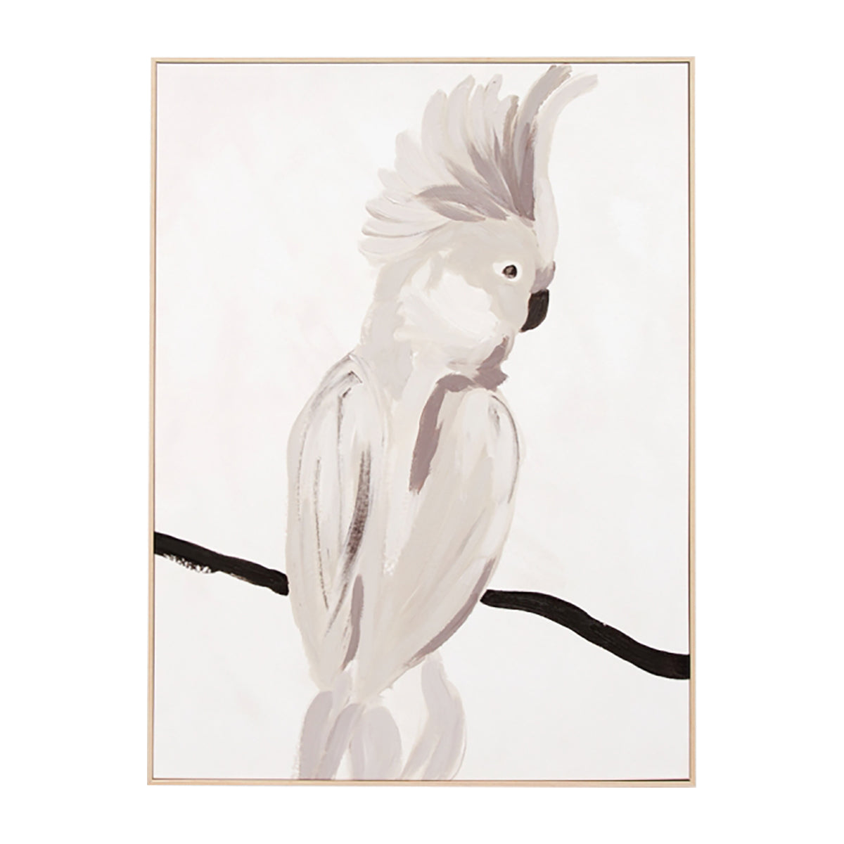 Cockatoo Portrait 1 Framed Canvas