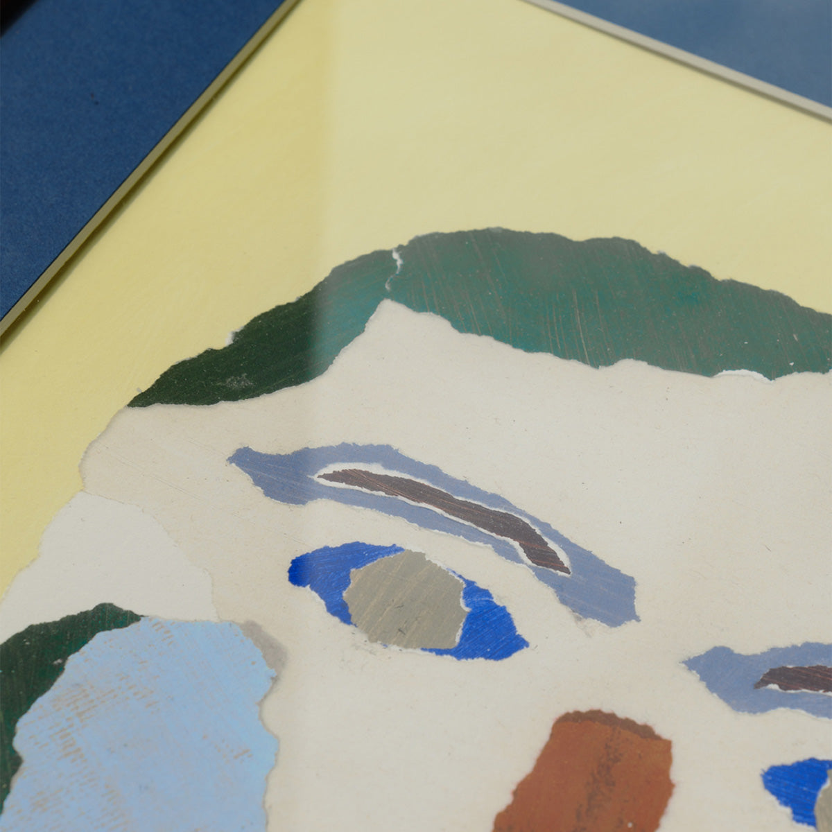 Blue Cheek Portrait Print