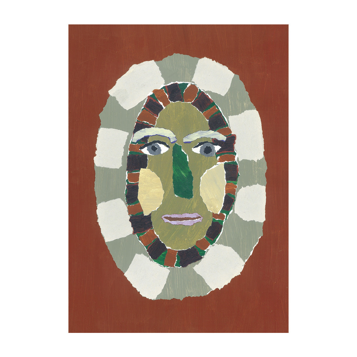 Collar Portrait Print