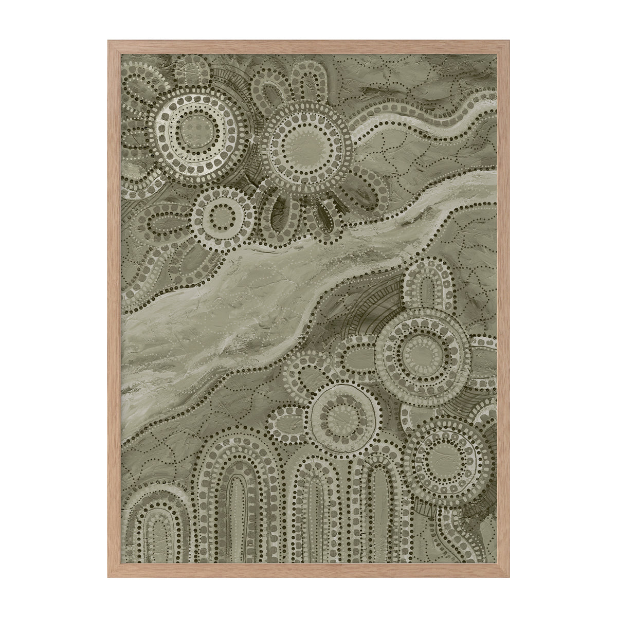 Bila III Green Portrait Art Print