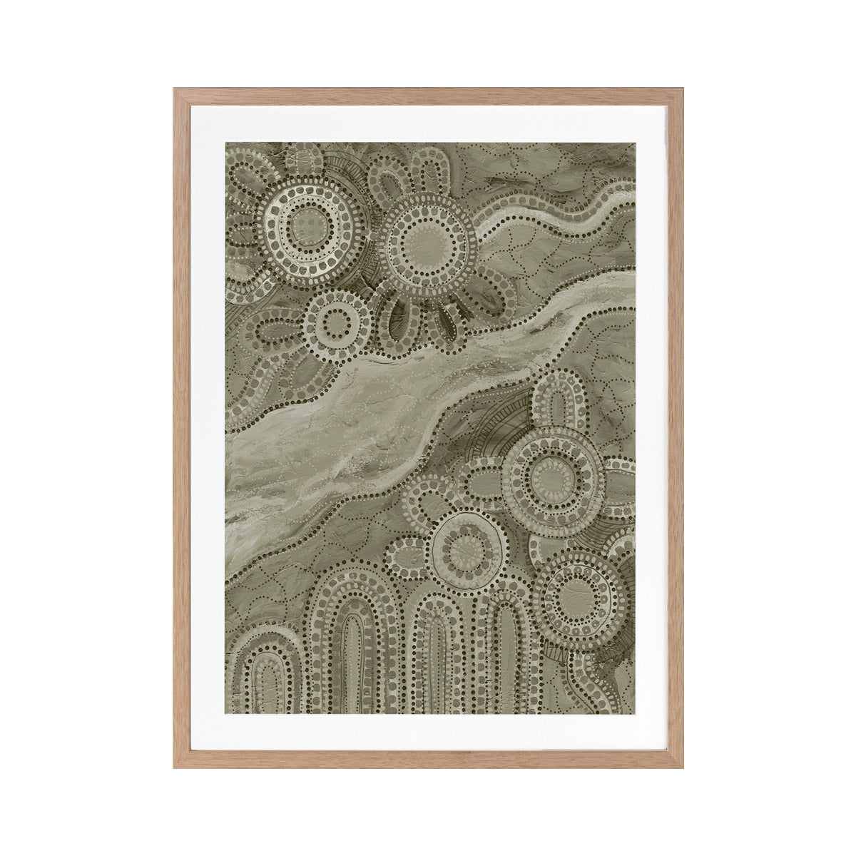 Bila III Green Portrait Art Print