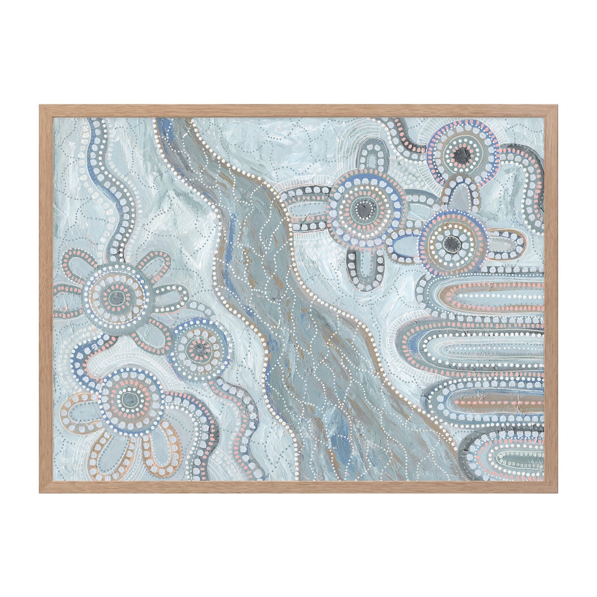 Bila IV Light Blue Landscape Art Print