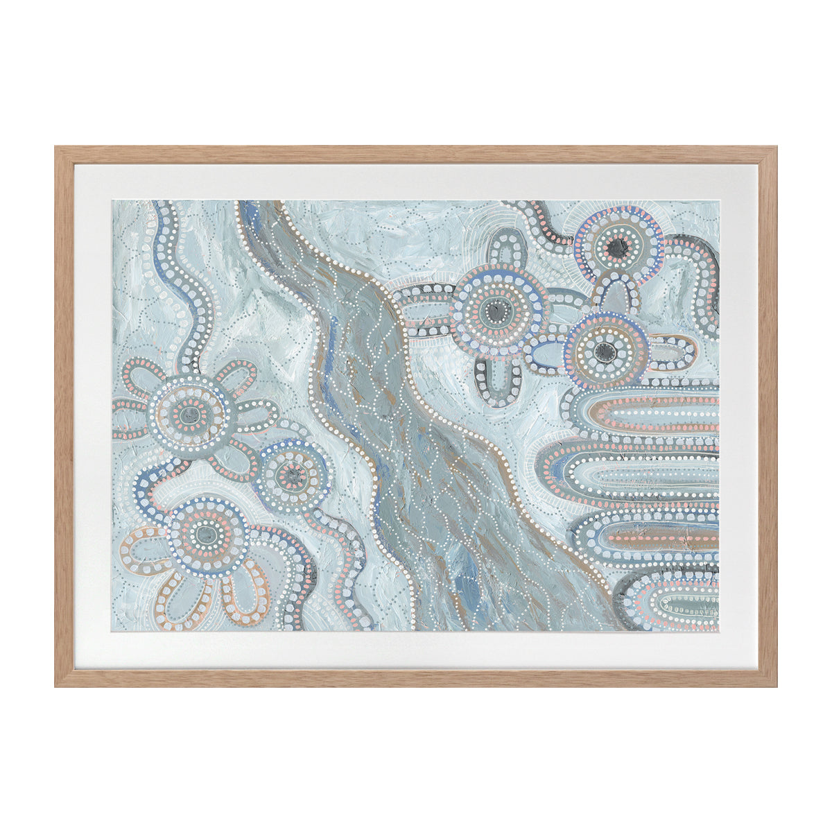 Bila IV Light Blue Landscape Art Print