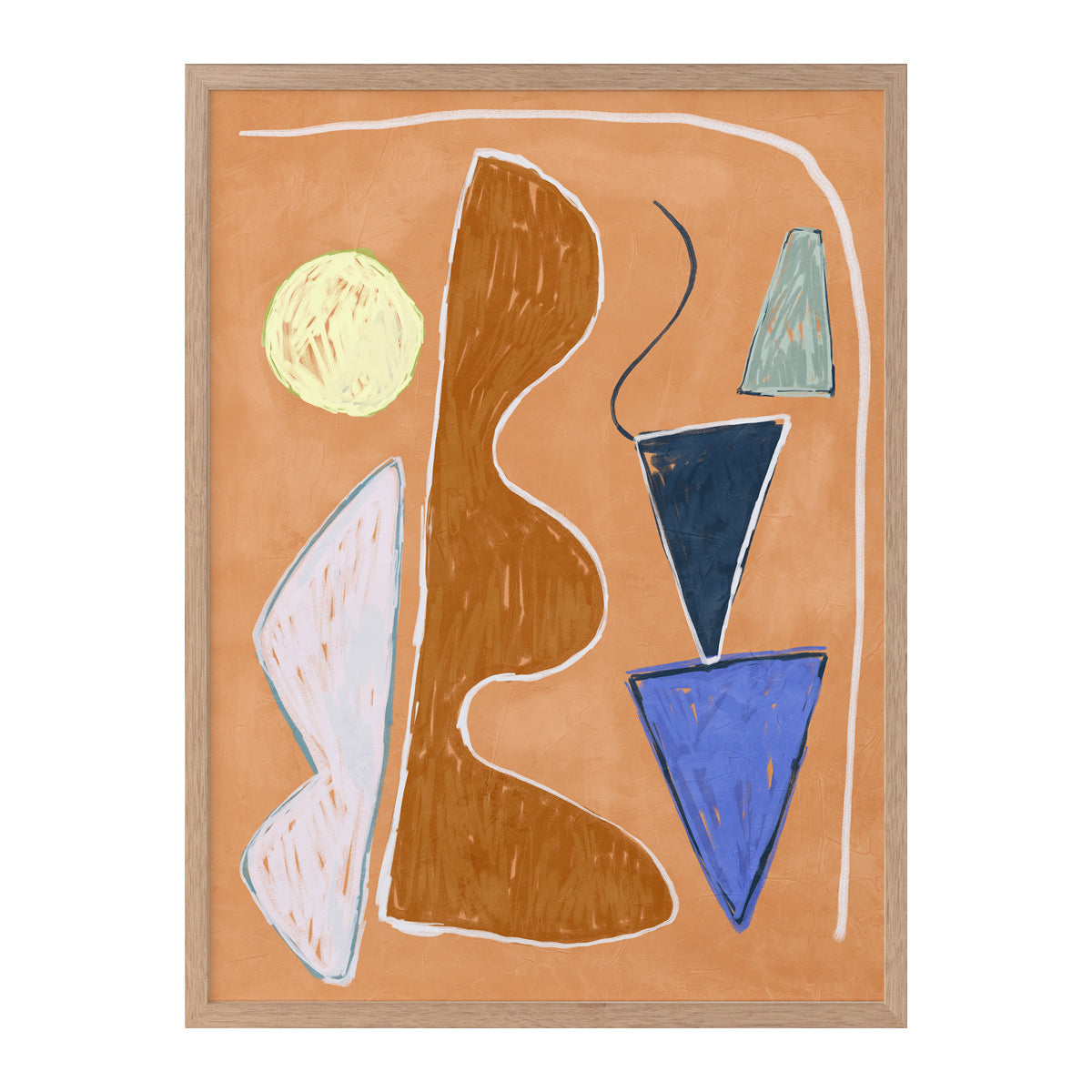 Desert Geo II Portrait Art Print