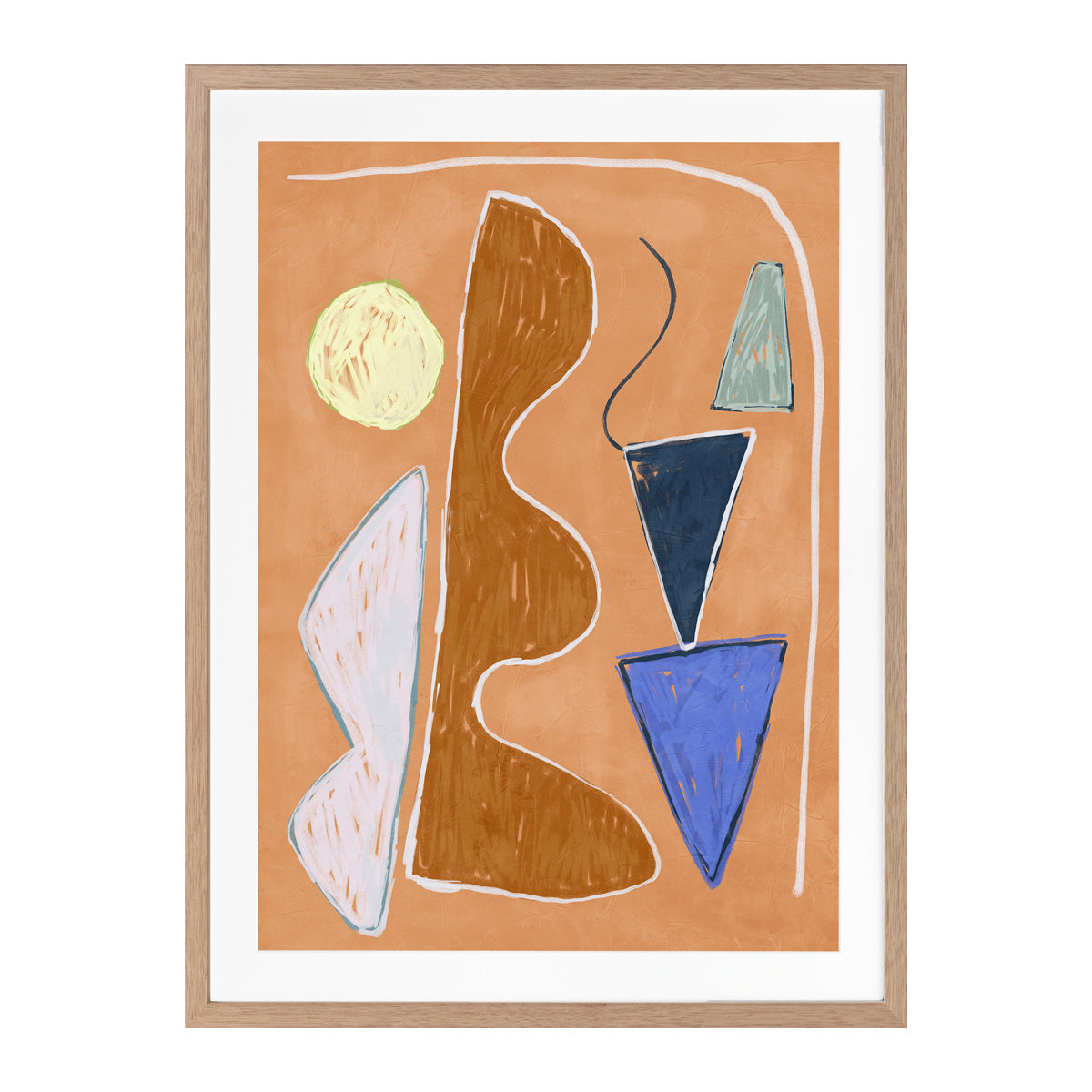 Desert Geo II Portrait Art Print