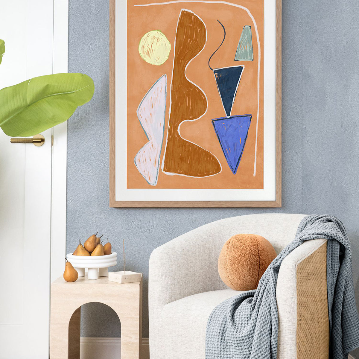 Desert Geo II Portrait Art Print