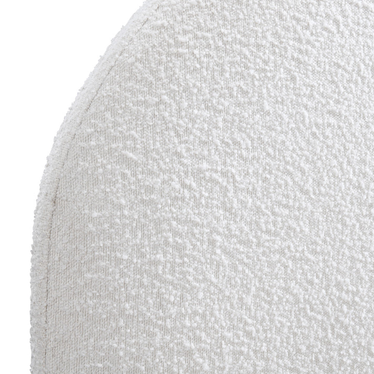 Archie Boucle King Single Bed (White)