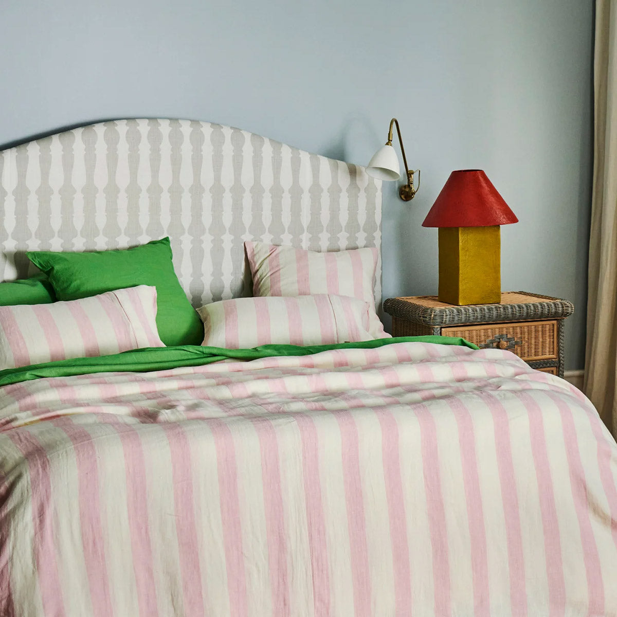 Candy Stripe Linen Quilt Cover