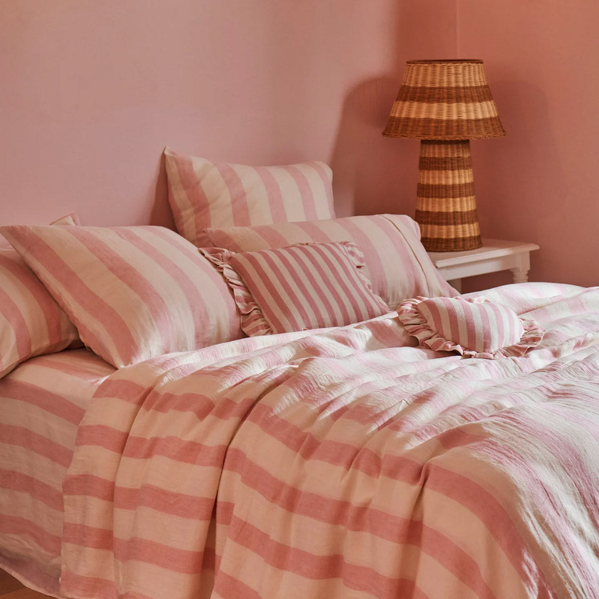 Candy Stripe Linen Pillowcases