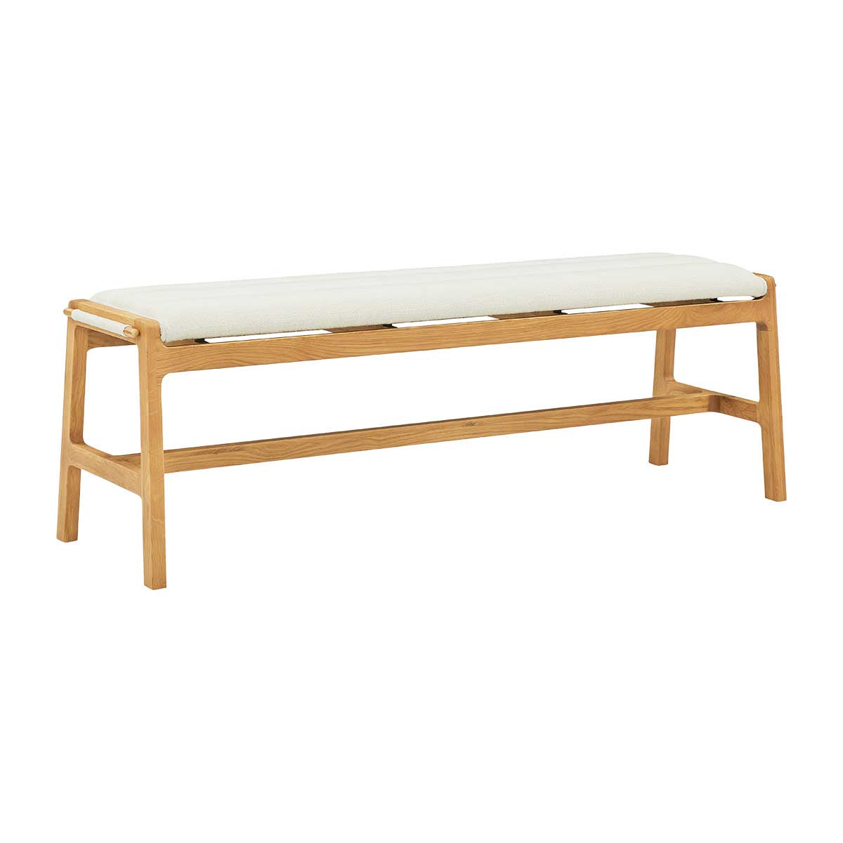 Aura Fabric Bench (Oak)