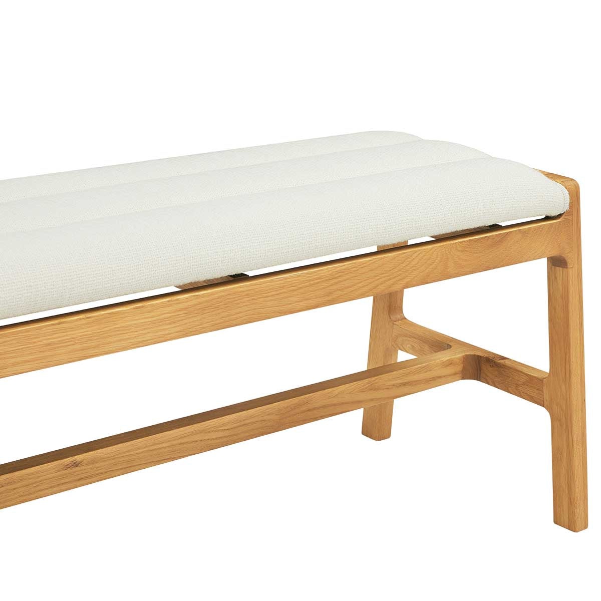 Aura Fabric Bench (Oak)