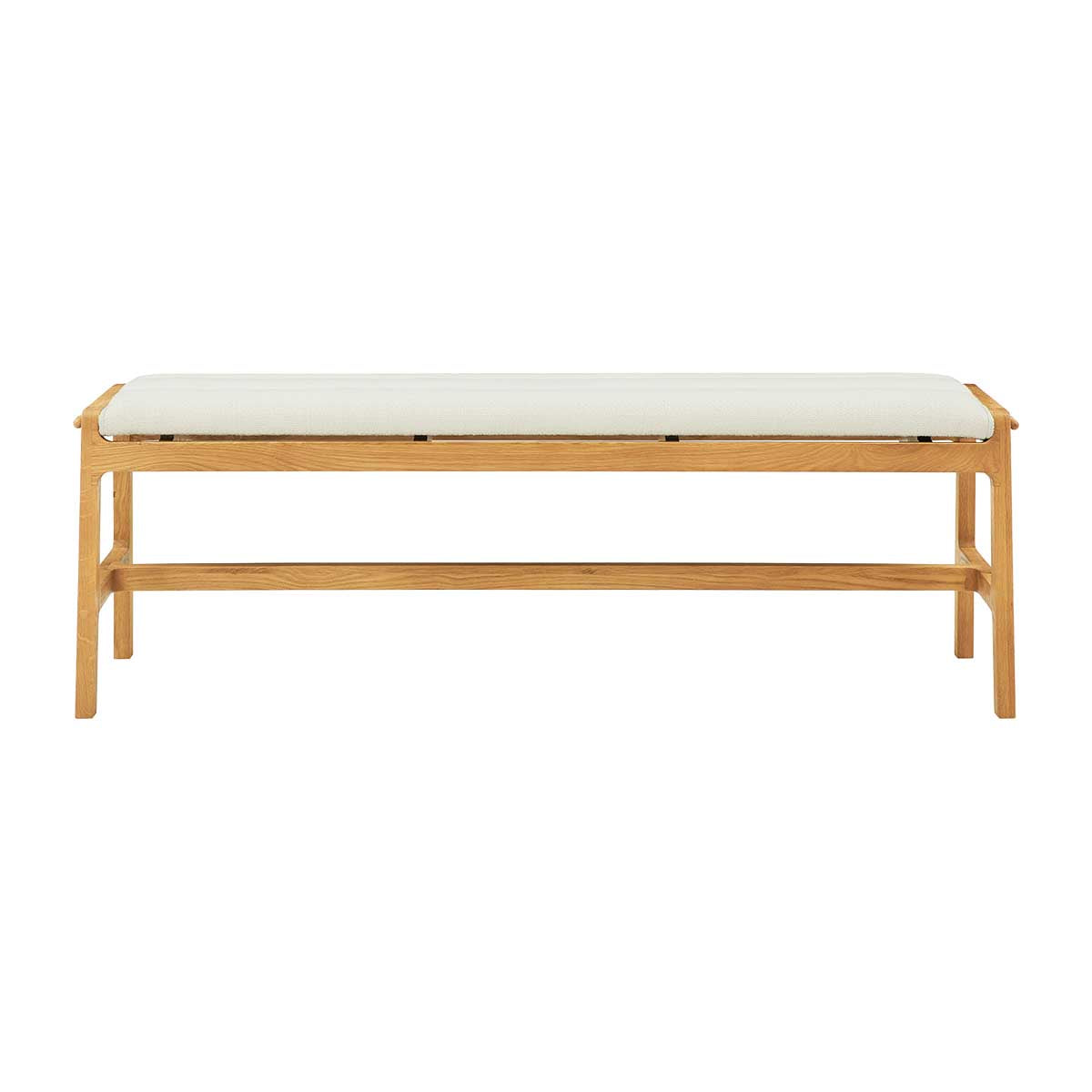 Aura Fabric Bench (Oak)