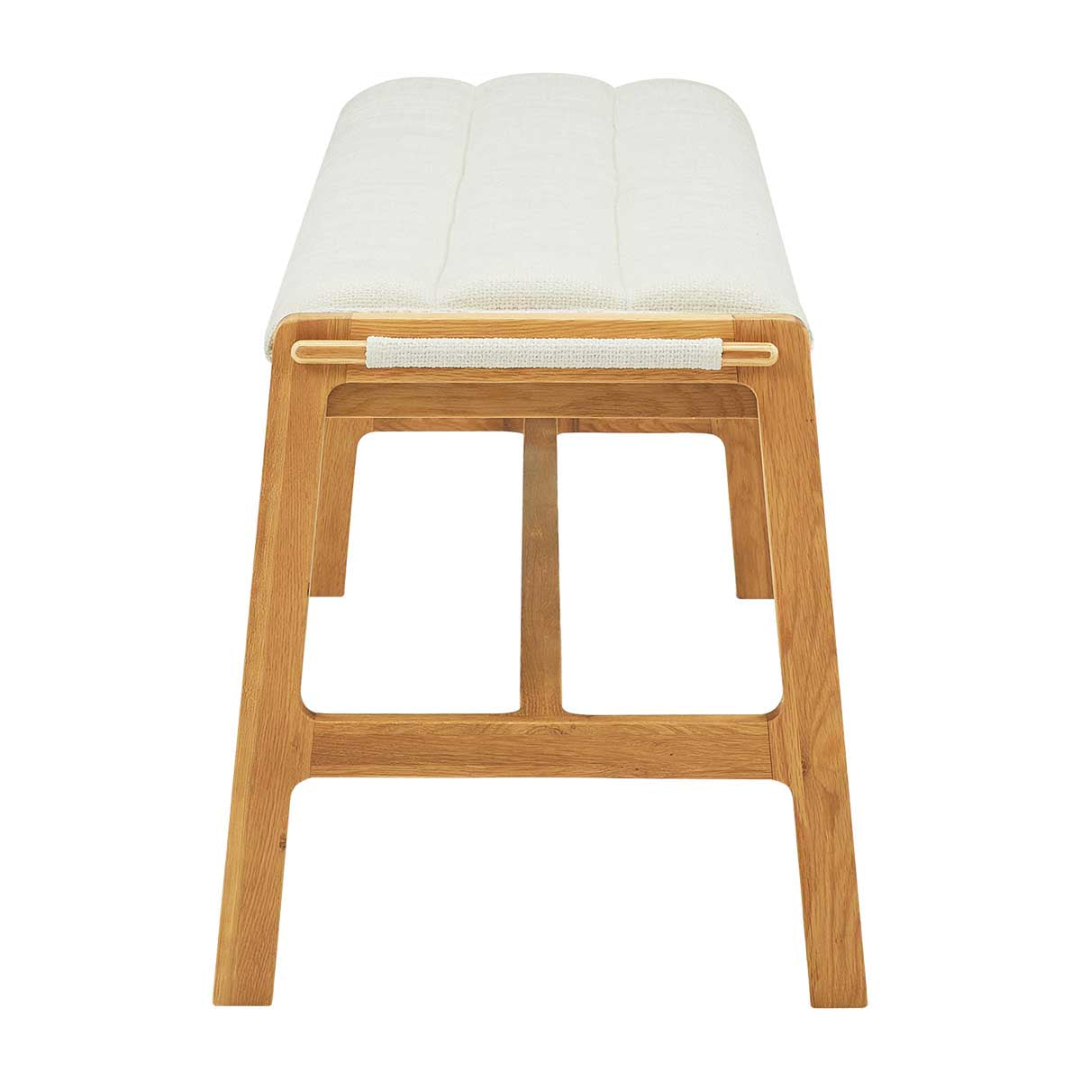 Aura Fabric Bench (Oak)
