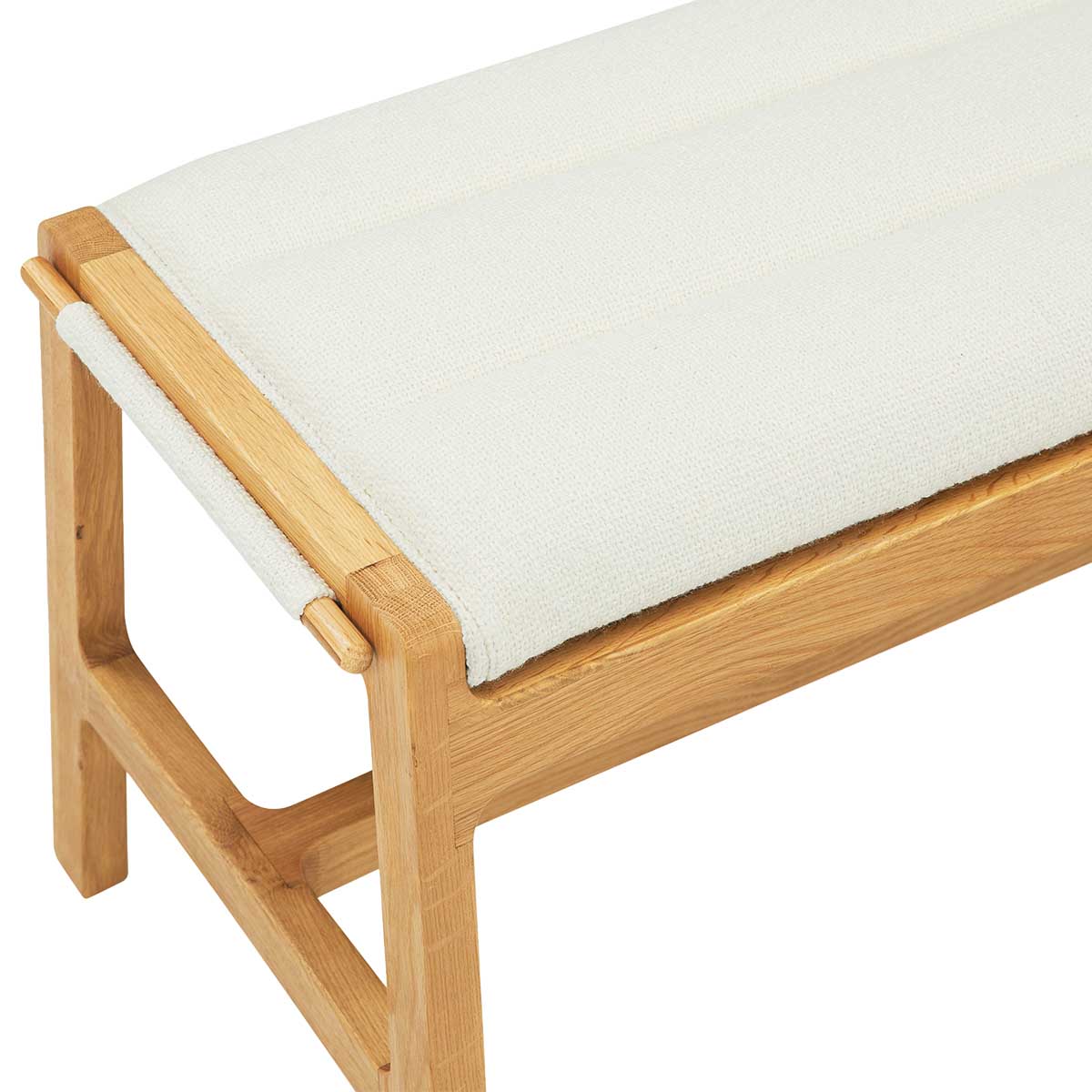 Aura Fabric Bench (Oak)