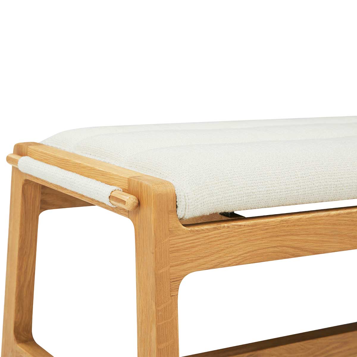 Aura Fabric Bench (Oak)