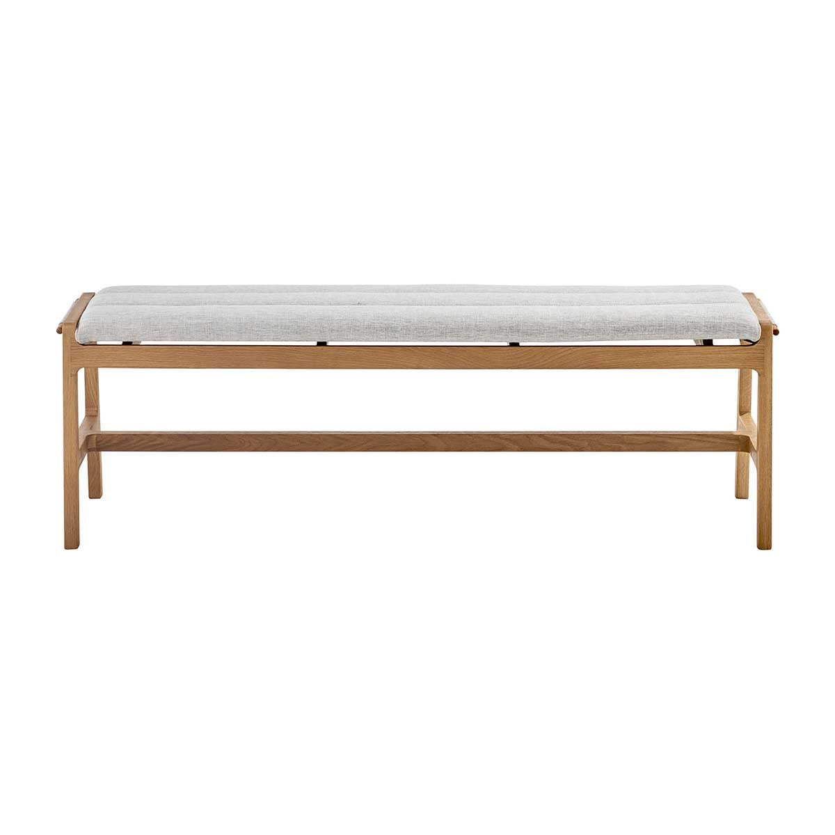 Aura Fabric Bench (Oak)