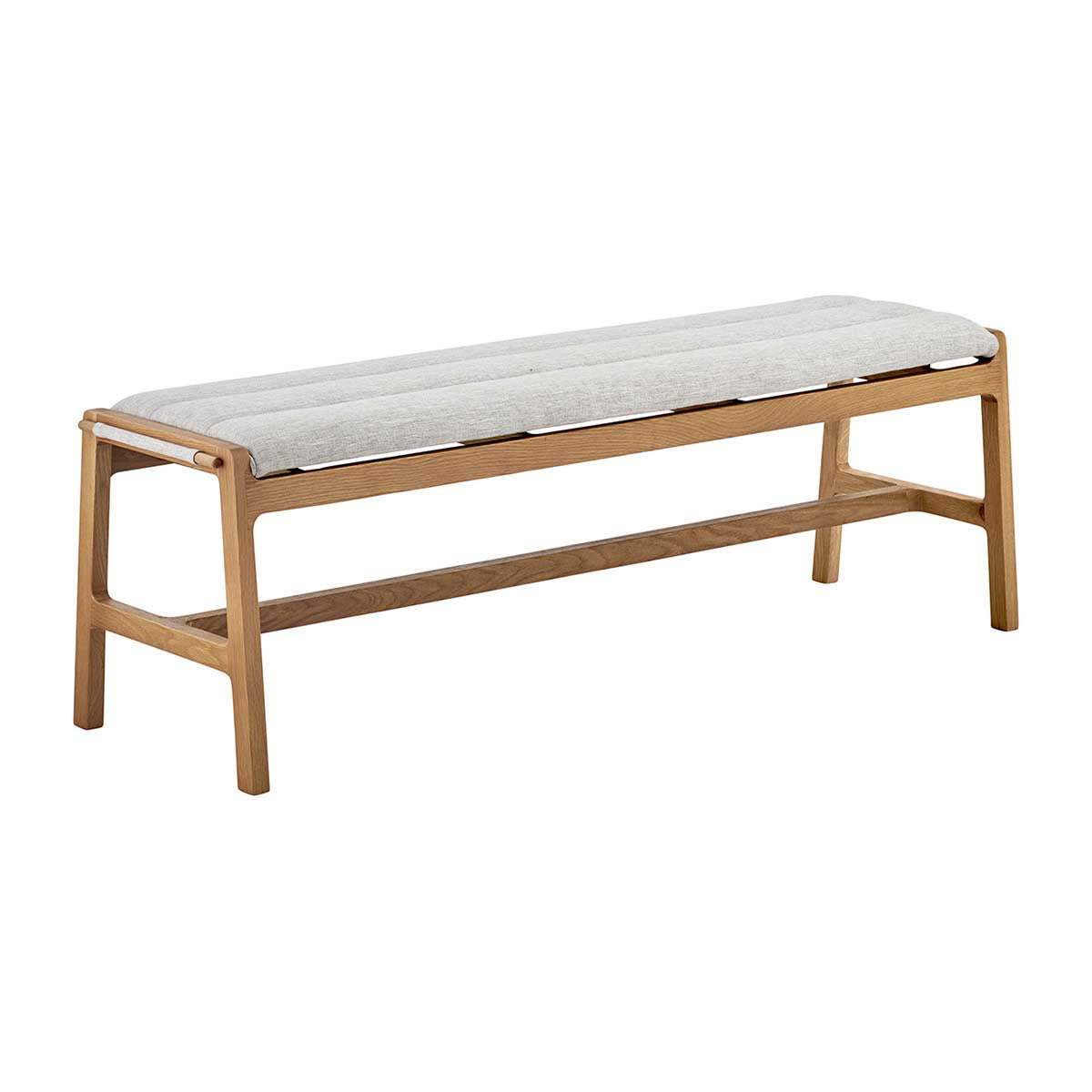 Aura Fabric Bench (Oak)