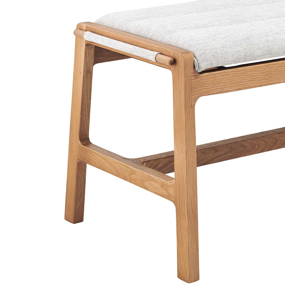 Aura Fabric Bench (Oak)