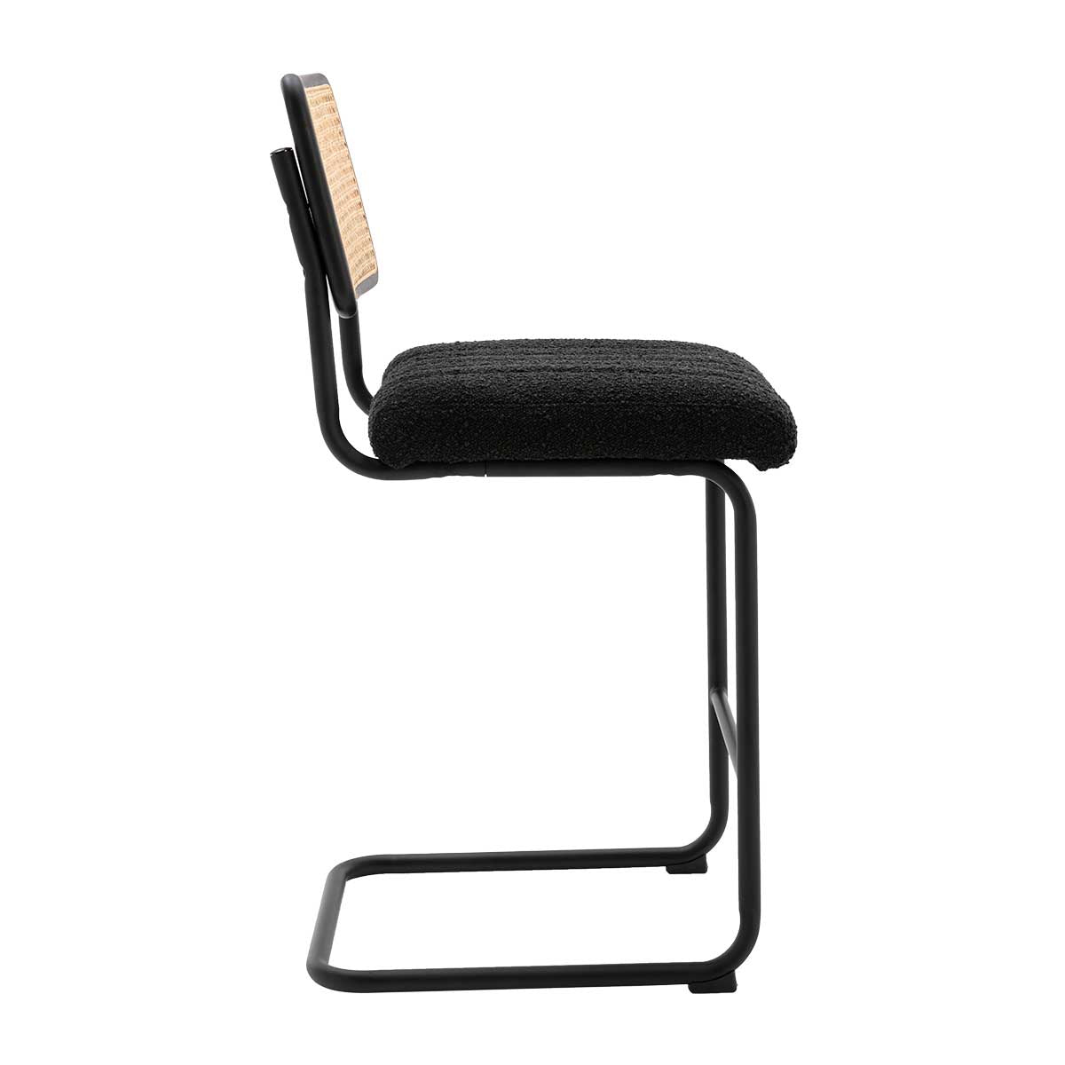 Blake Rattan Boucle Bar Stool