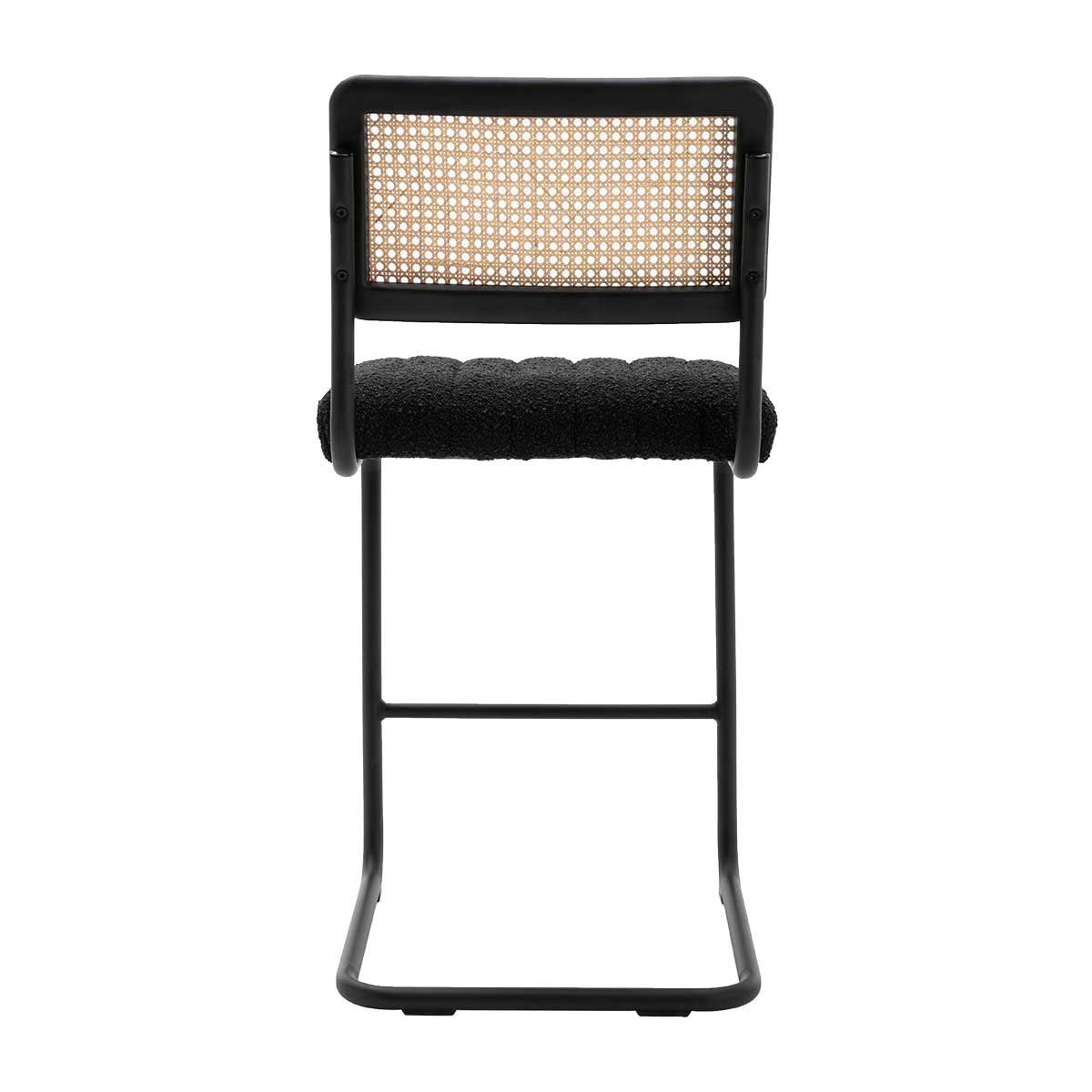 Blake Rattan Boucle Bar Stool