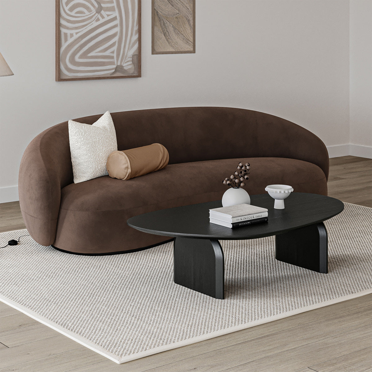 Clover Oval Oak Coffee Table