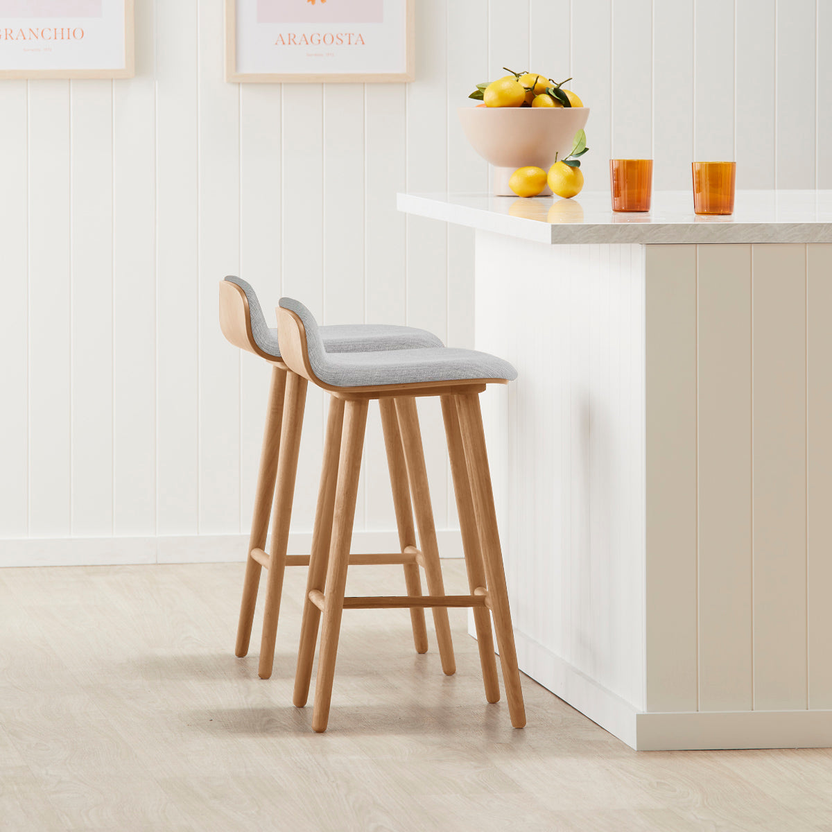 Capa Fabric Bar Stool
