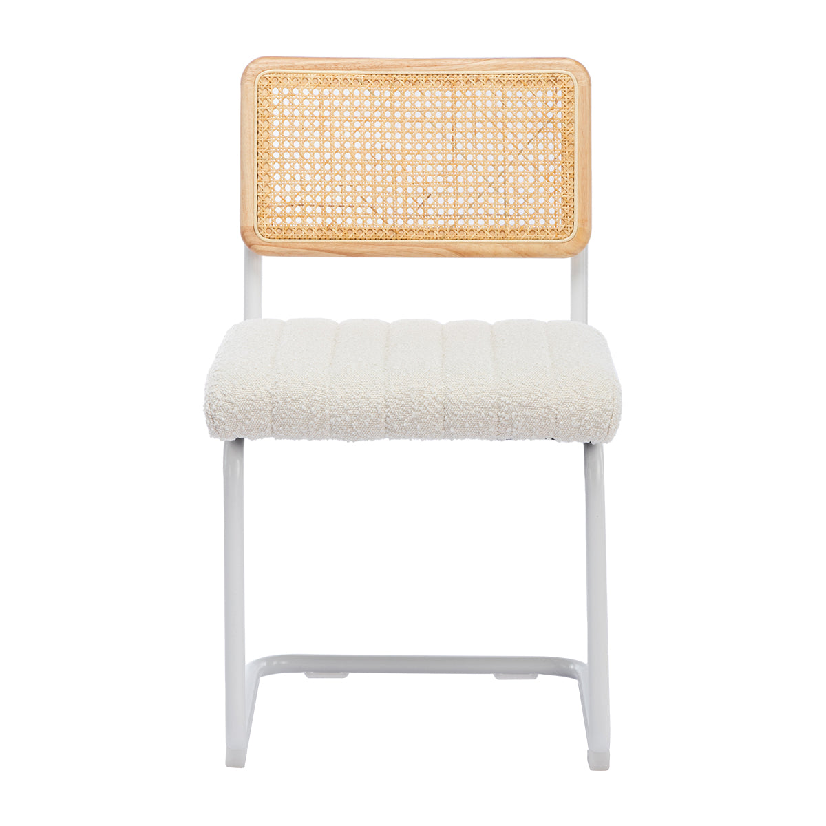 Blake Rattan Boucle Dining Chair