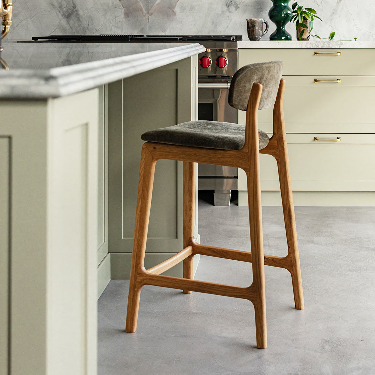 Alaska Fabric Bar Stool