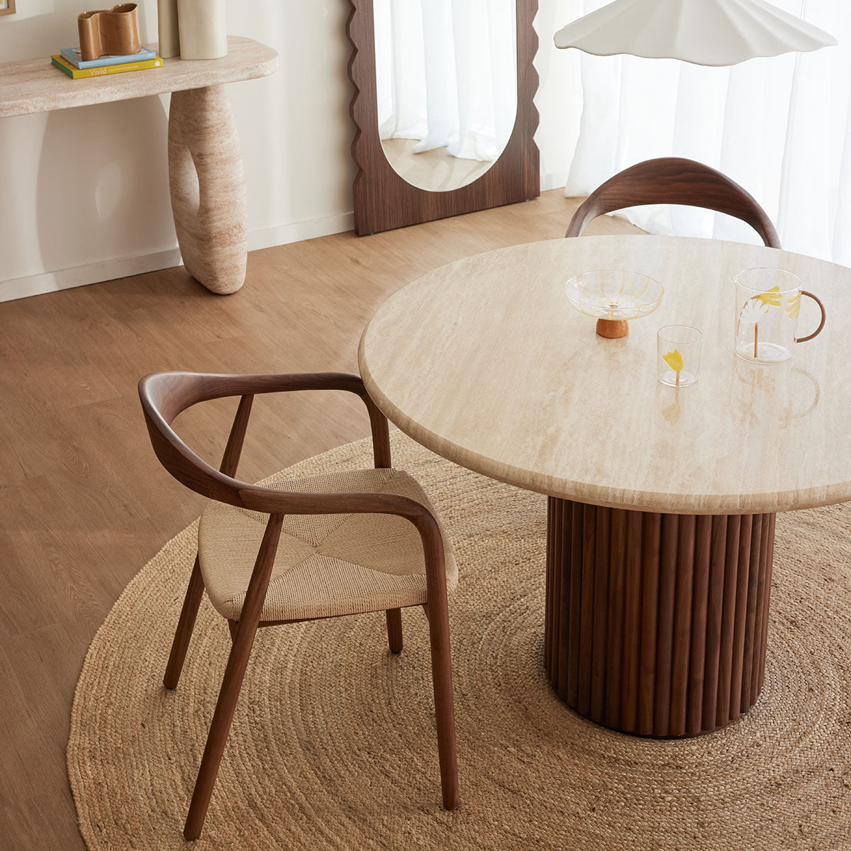 Cosmos Travertine Dining Table