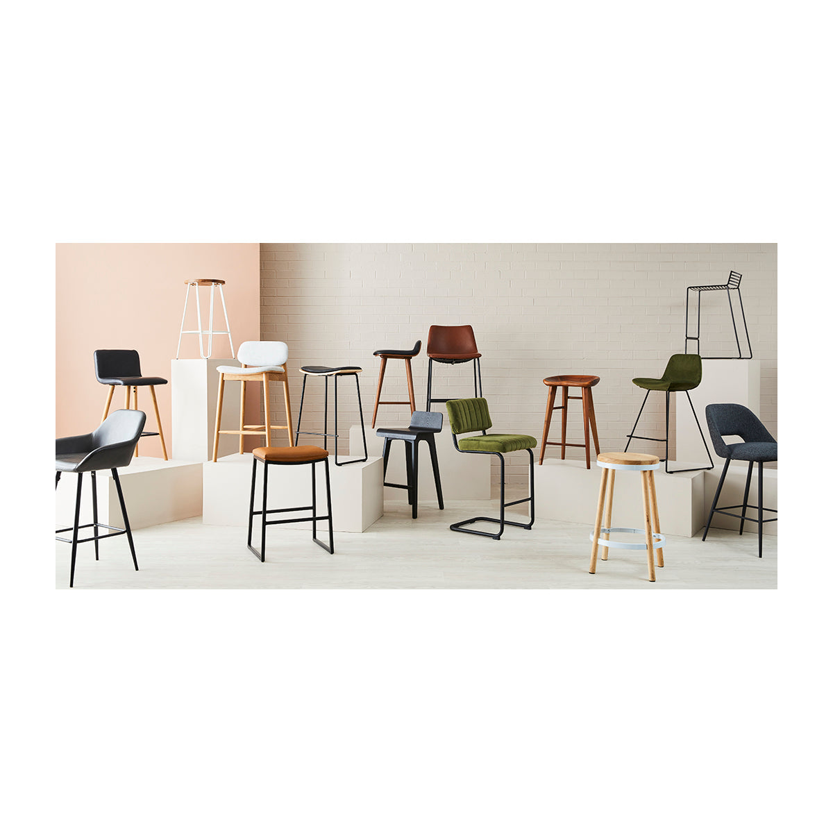 Blake Velvet Bar Stool
