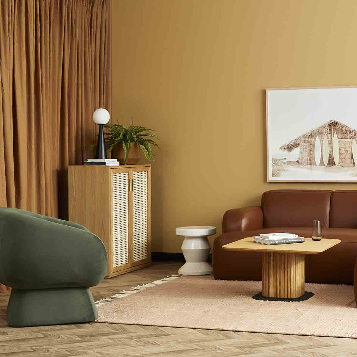 Cuba Rattan High Cabinet