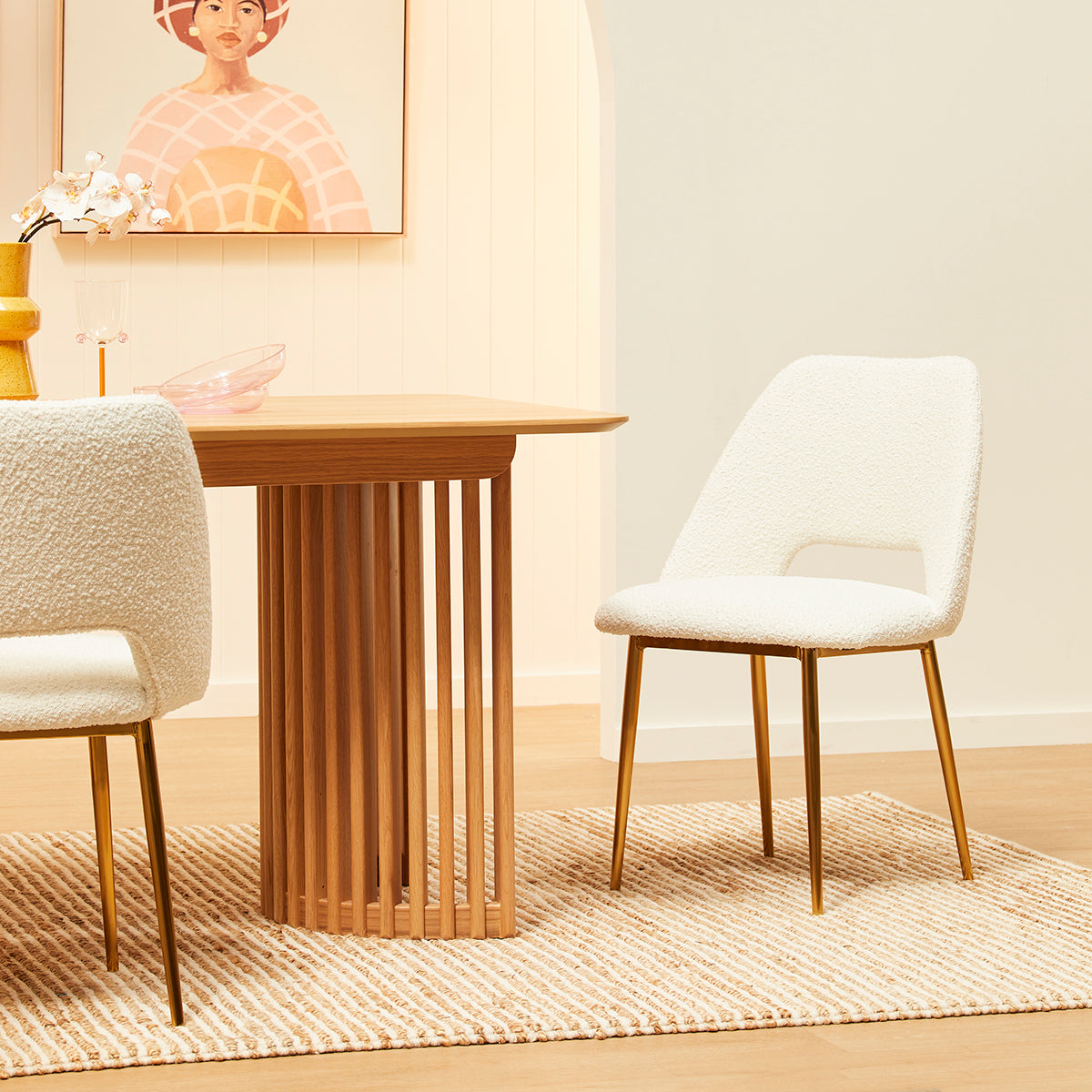 Belmont Boucle Dining Chair