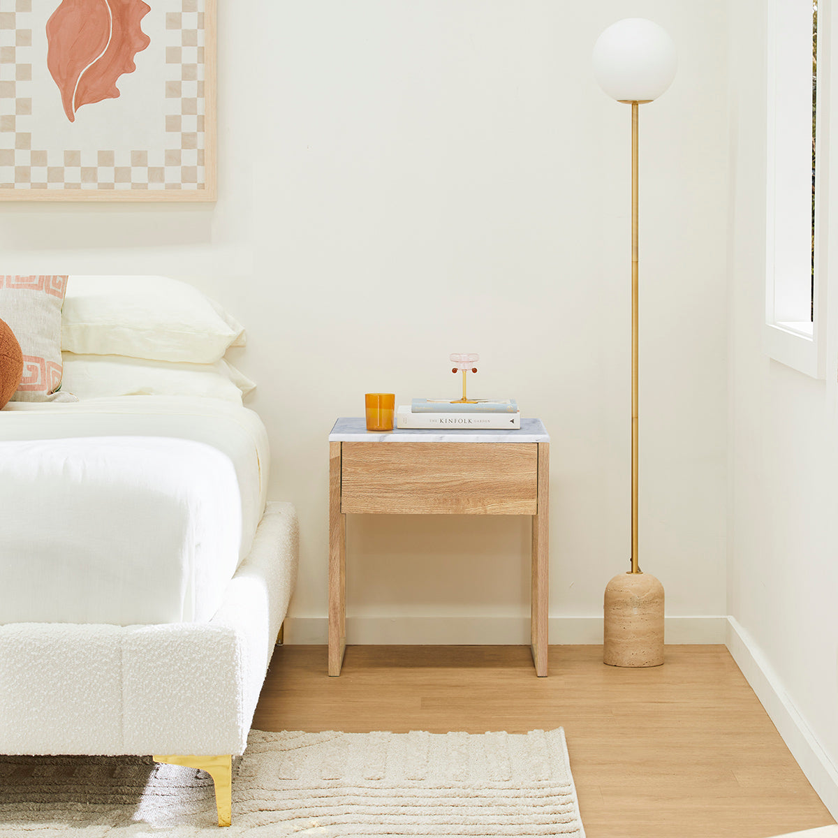 Avalon Marble Bedside Table